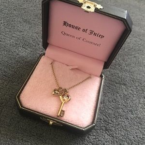 Juicy key to my heart gold necklace